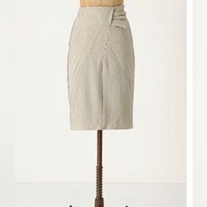 Eva Franco First Light striped pencil skirt from Anthropologie, size 2